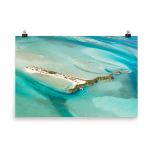 Flying Over The Bahamas Print