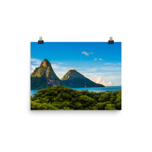 Load image into Gallery viewer, St. Lucia&#39;s Pitons Print