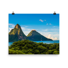 Load image into Gallery viewer, St. Lucia&#39;s Pitons Print