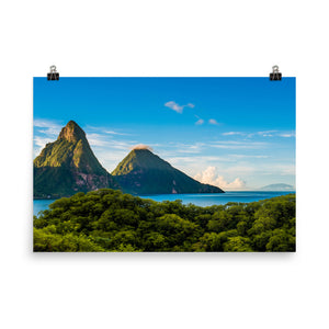 St. Lucia's Pitons Print
