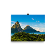 Load image into Gallery viewer, St. Lucia&#39;s Pitons Print