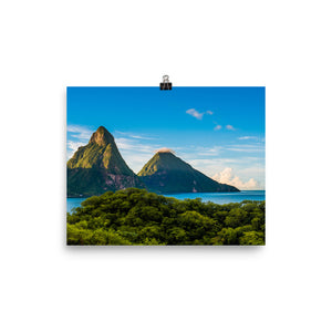 St. Lucia's Pitons Print