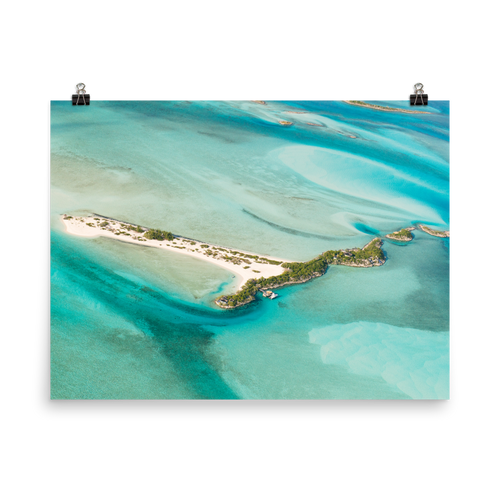 Flying Over The Bahamas Print