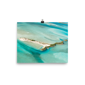 Flying Over The Bahamas Print