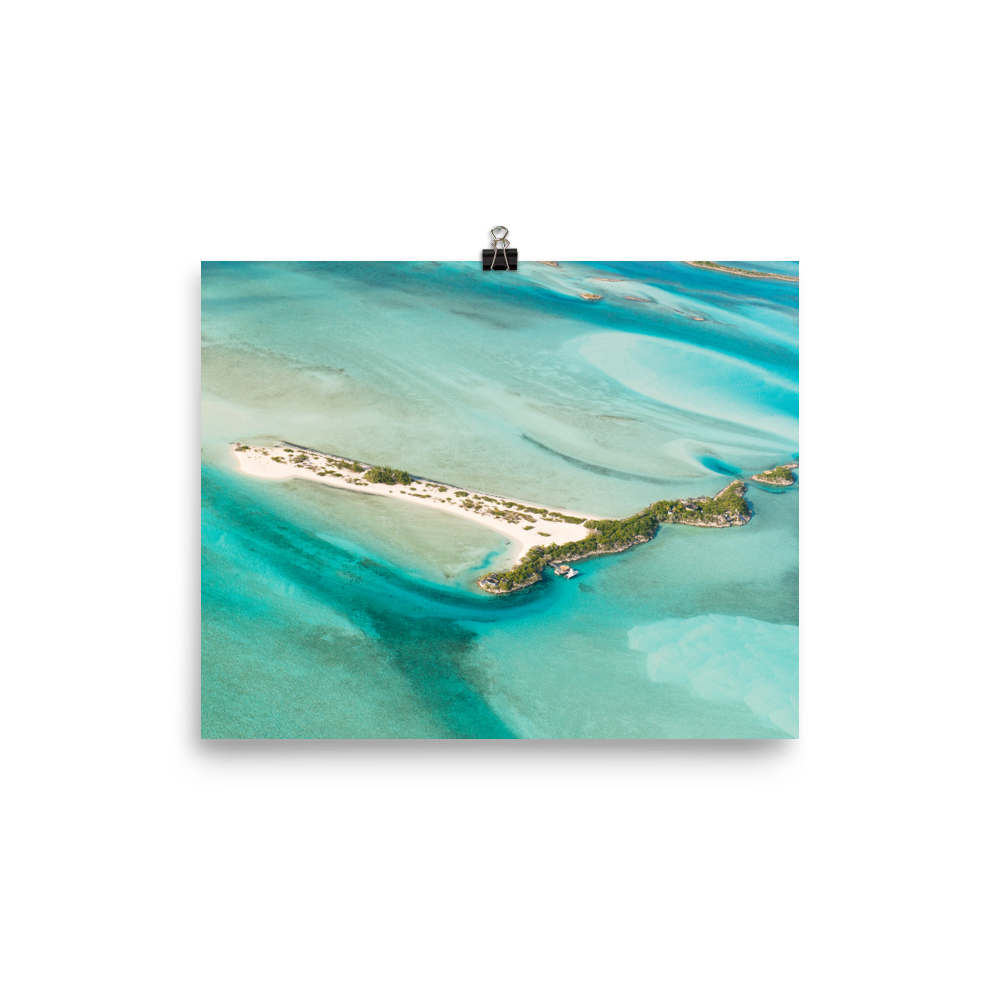 Flying Over The Bahamas Print