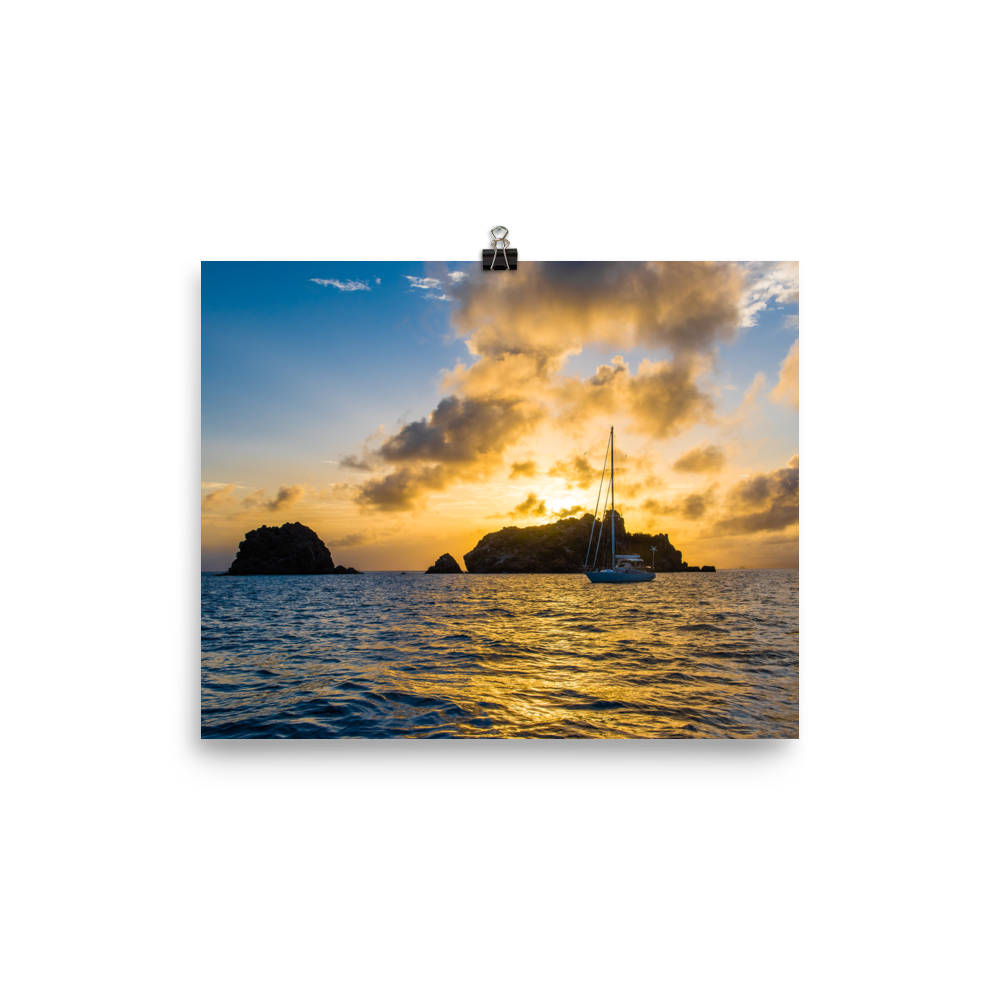 St. Barths Sunset Print