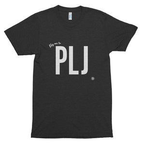 Fly me to Placencia (PLJ) Short Sleeve Soft T-Shirt