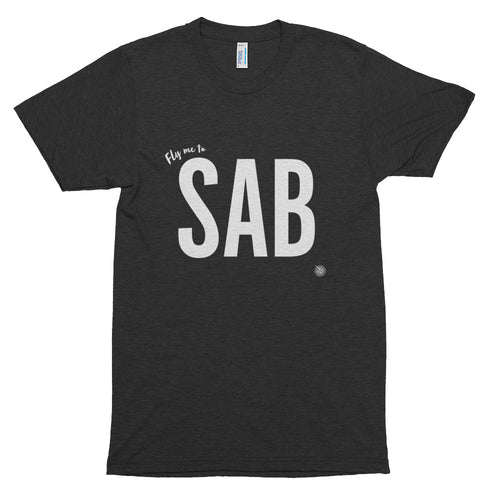 Fly me to Saba (SAB) Short Sleeve Soft T-Shirt